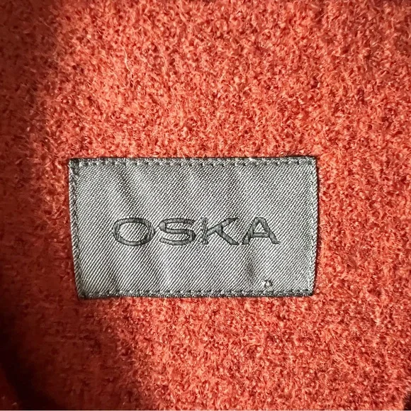 Oska Boiled Wool Asymmetrical Rust CoatOSKA 4 (12/14)